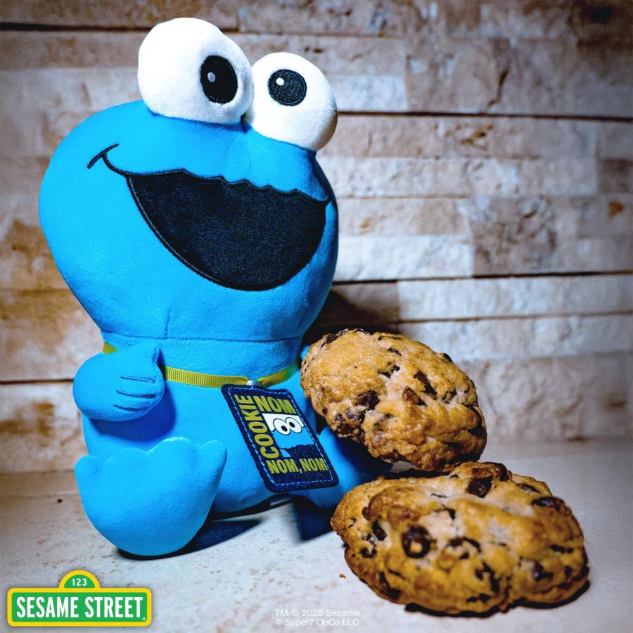 Sesame Street - Cookie Monster w/Badge Super Duper Plush