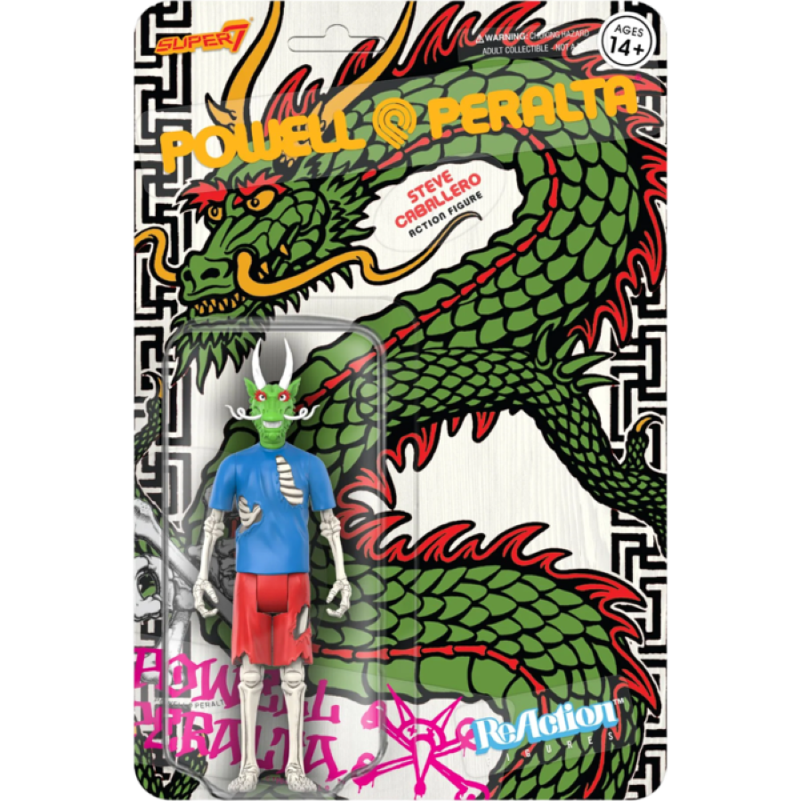 Powell Peralta - Steve Caballero Chinese Dragon (Re-Colour) ReAction 3.75" Figure