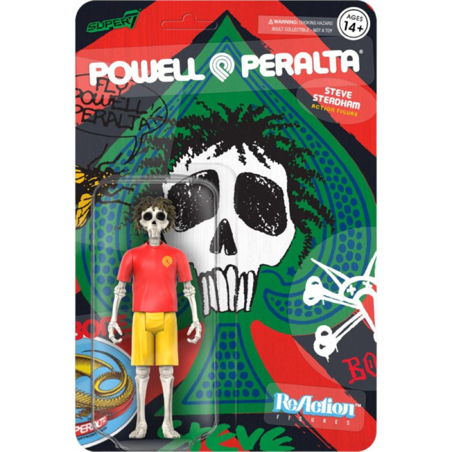 Powell Peralta - Steve Steadham (Del Mar) ReAction 3.75" Figure
