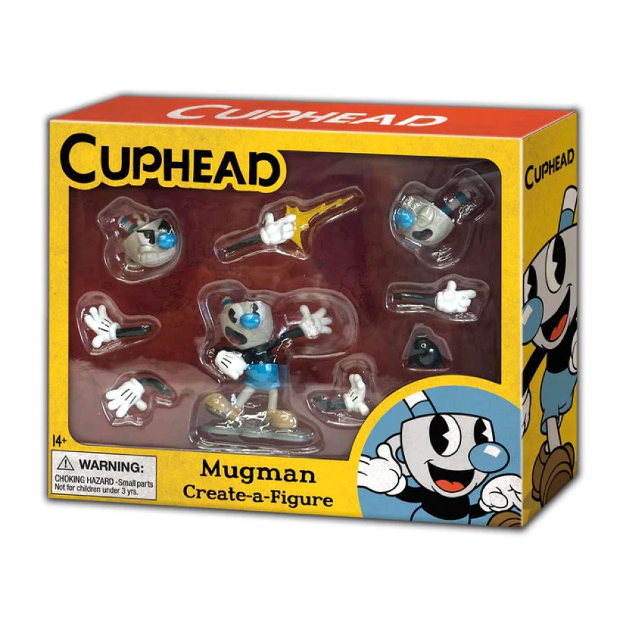 Cuphead - Mugman Create-A-Figure 4" Mini Figure