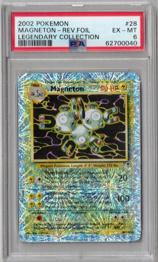 2002 Pokemon Legendary Collection 28 Magneton - Rev.Foil
