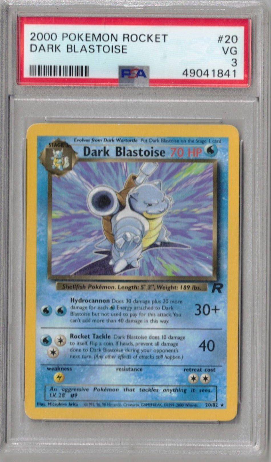 2000 Pokemon Rocket Dark Blastoise 20