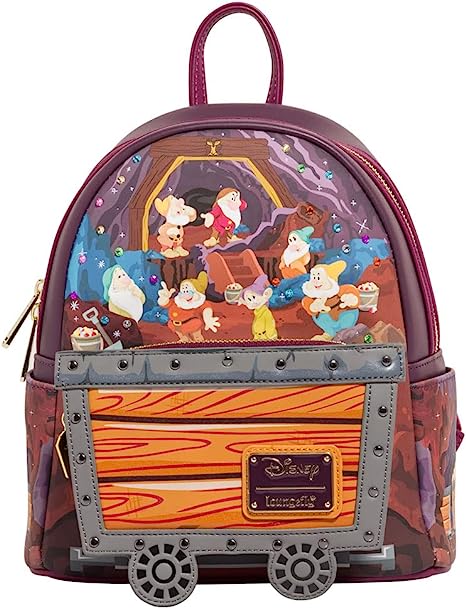 Loungefly Disney Seven Dwarves Mine Cart Mini Backpack