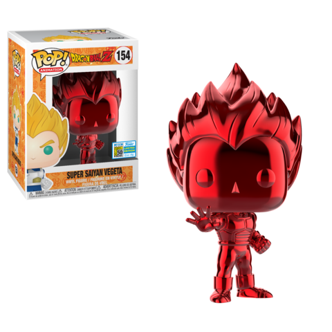 Dragon Ball Z - Super Saiyan Vegeta Red Chrome SDCC 2019 Exclusive Pop! Vinyl #154