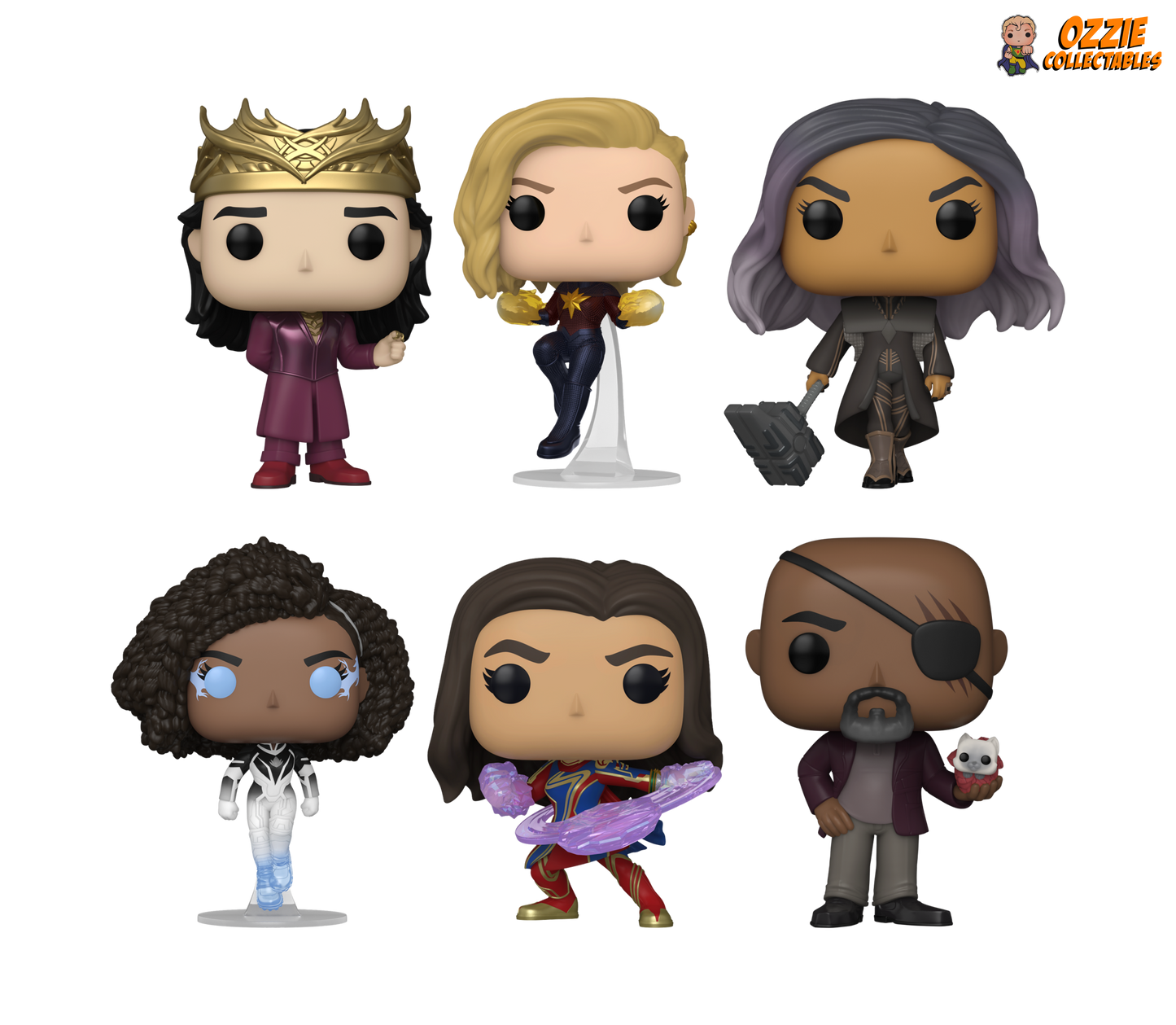 The Marvels (2023) Bundle - 6 POP! Vinyls