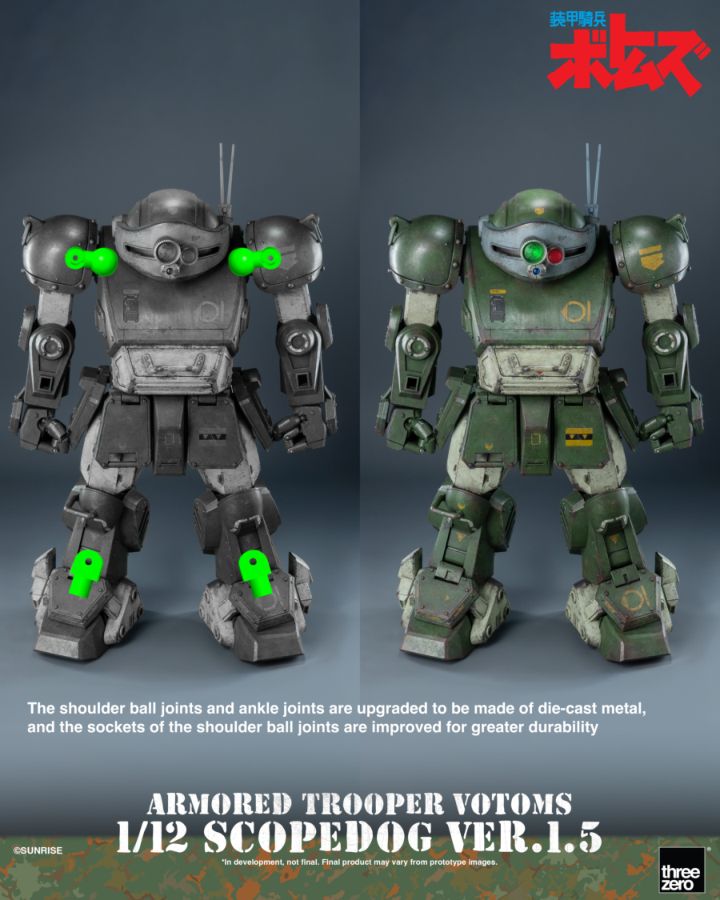Armored Trooper VOTOMS - Scopedog Version 1.5 1:12 Scale Action Figure