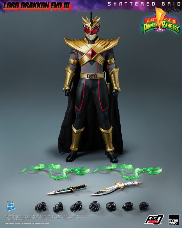 Mighty Morphin Power Rangers: Shattered Grid - Lord Drakkon Evo III 1:6 FigZero Figure