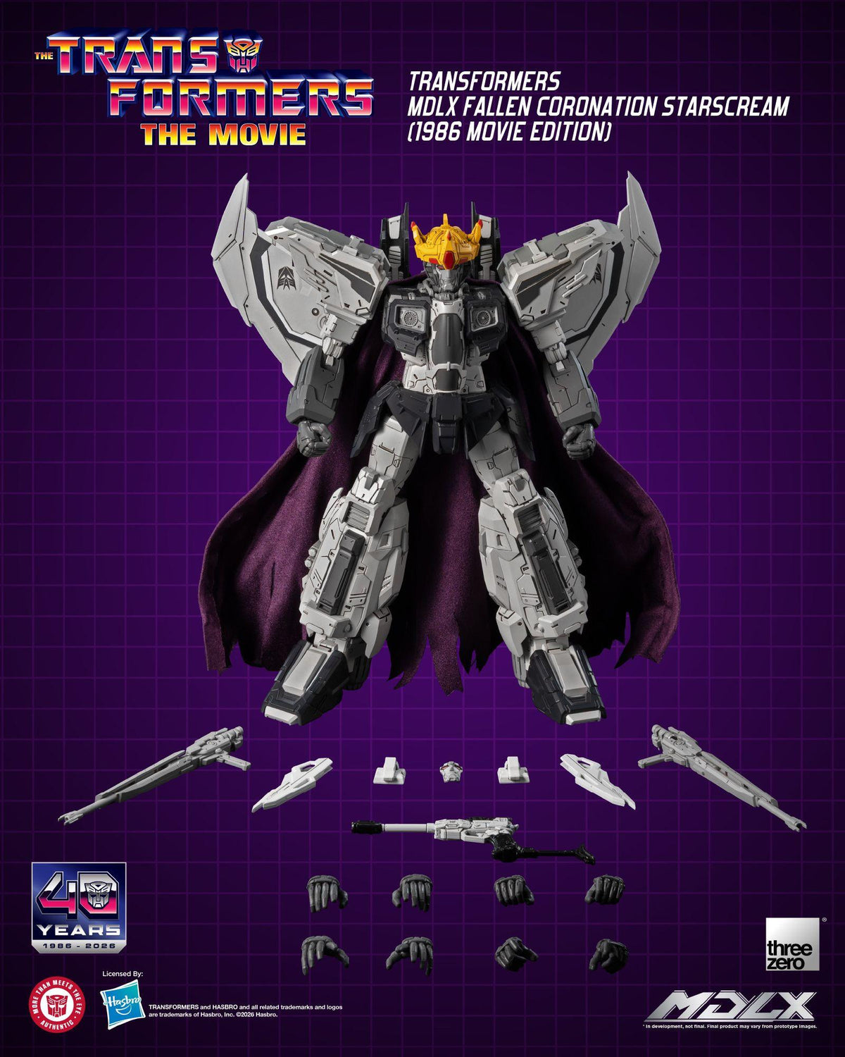 Transformers (1986) - Fallen Coronation Starscream (Movie Edition) MDLX Figure
