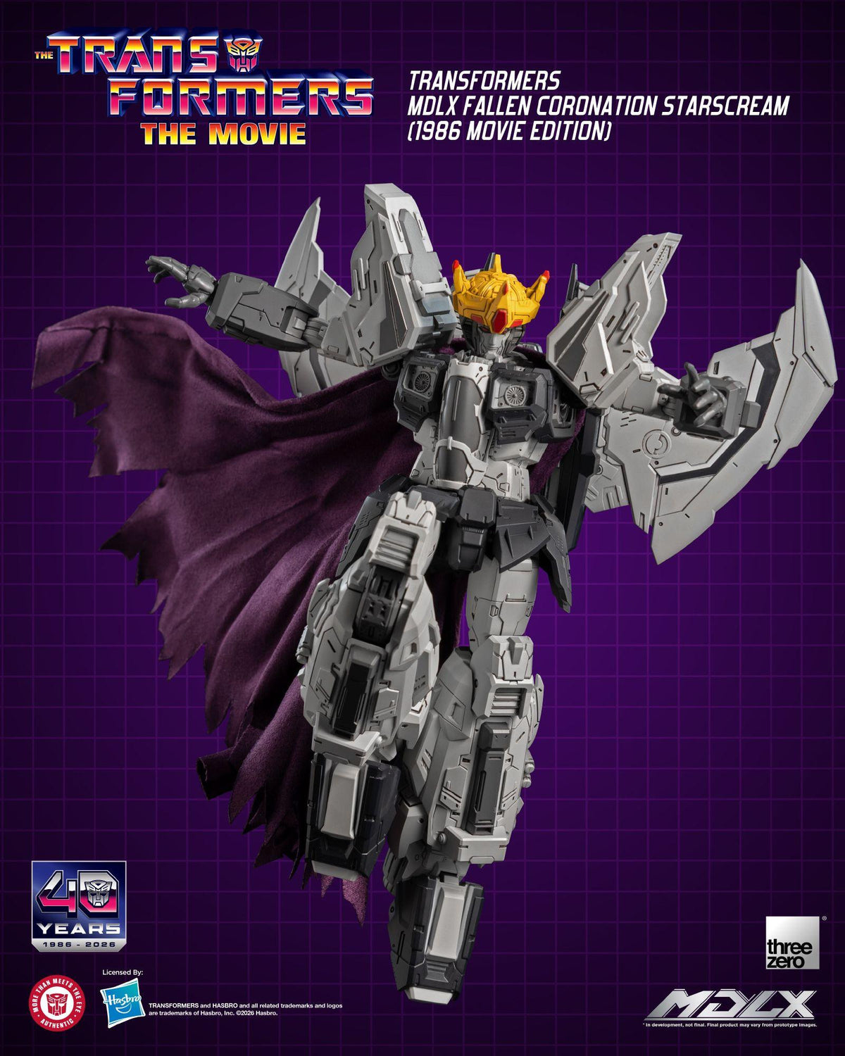 Transformers (1986) - Fallen Coronation Starscream (Movie Edition) MDLX Figure