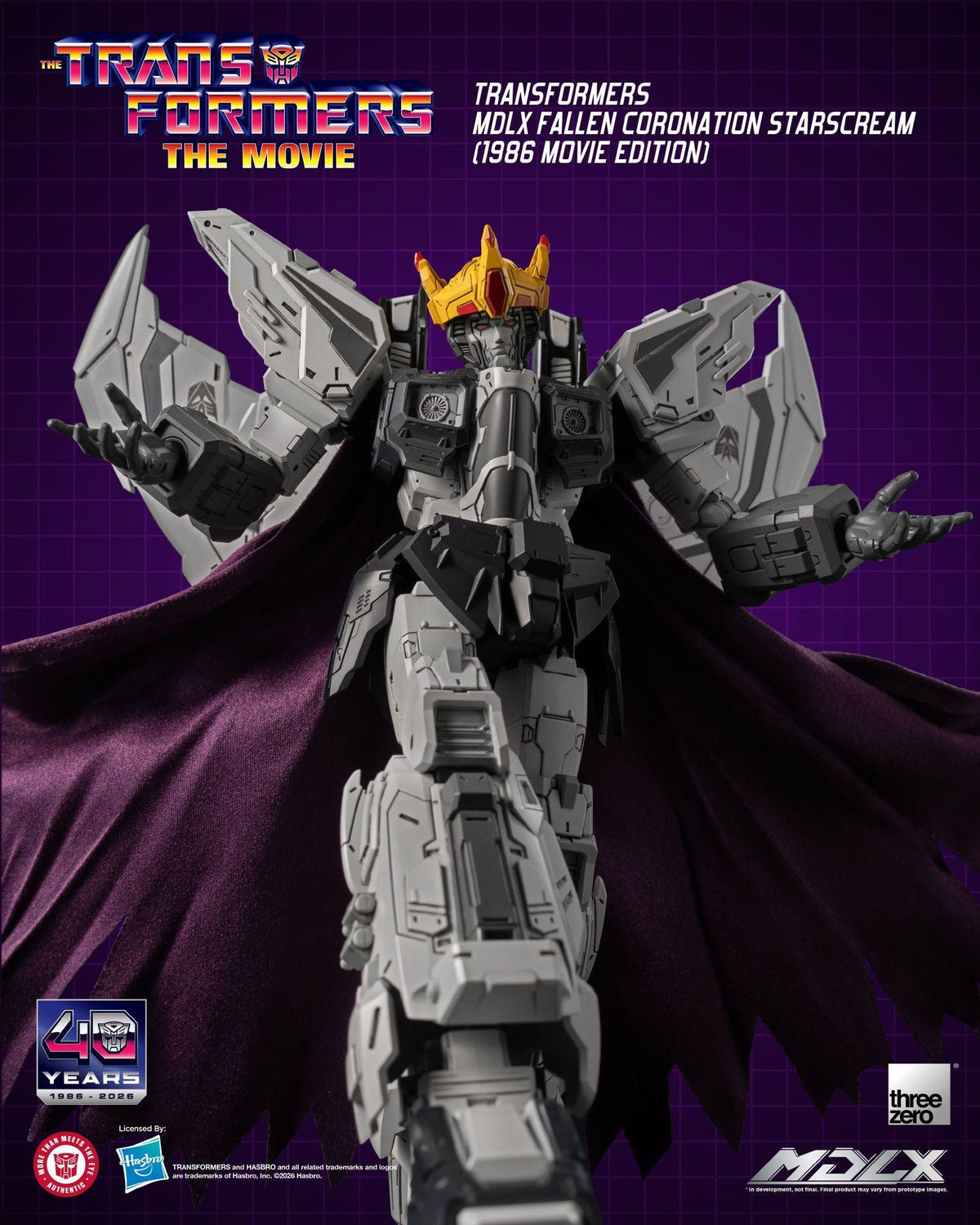 Transformers (1986) - Fallen Coronation Starscream (Movie Edition) MDLX Figure