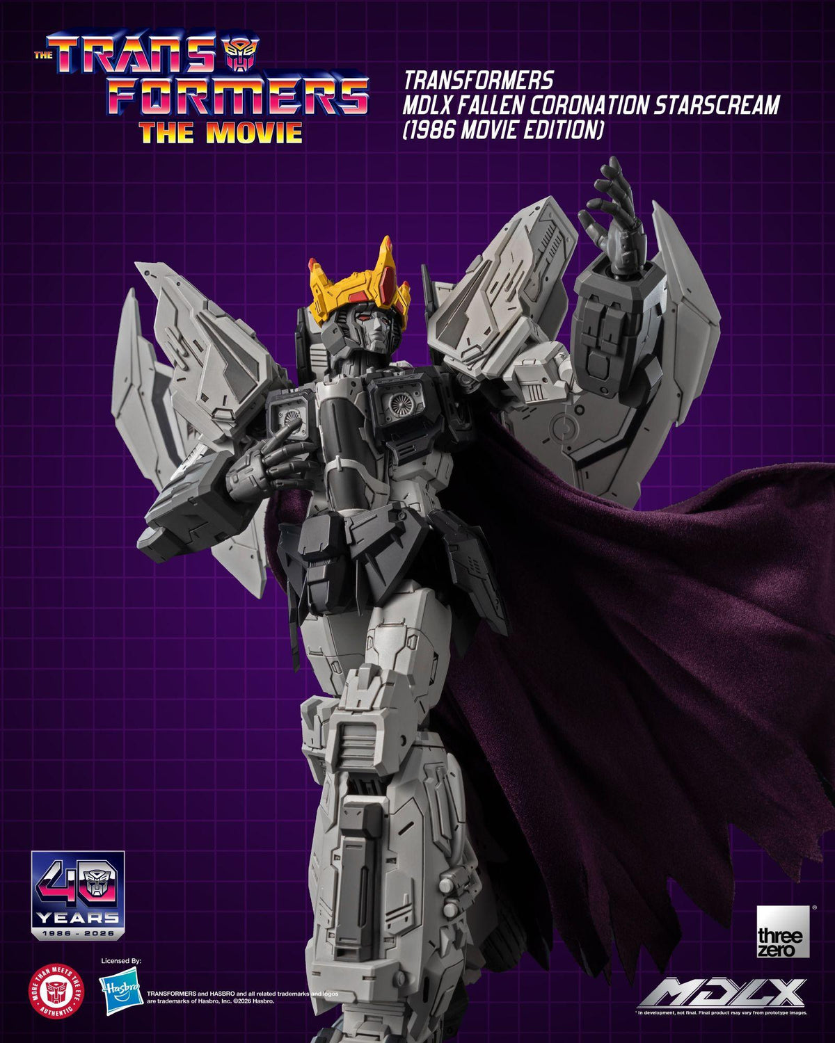 Transformers (1986) - Fallen Coronation Starscream (Movie Edition) MDLX Figure