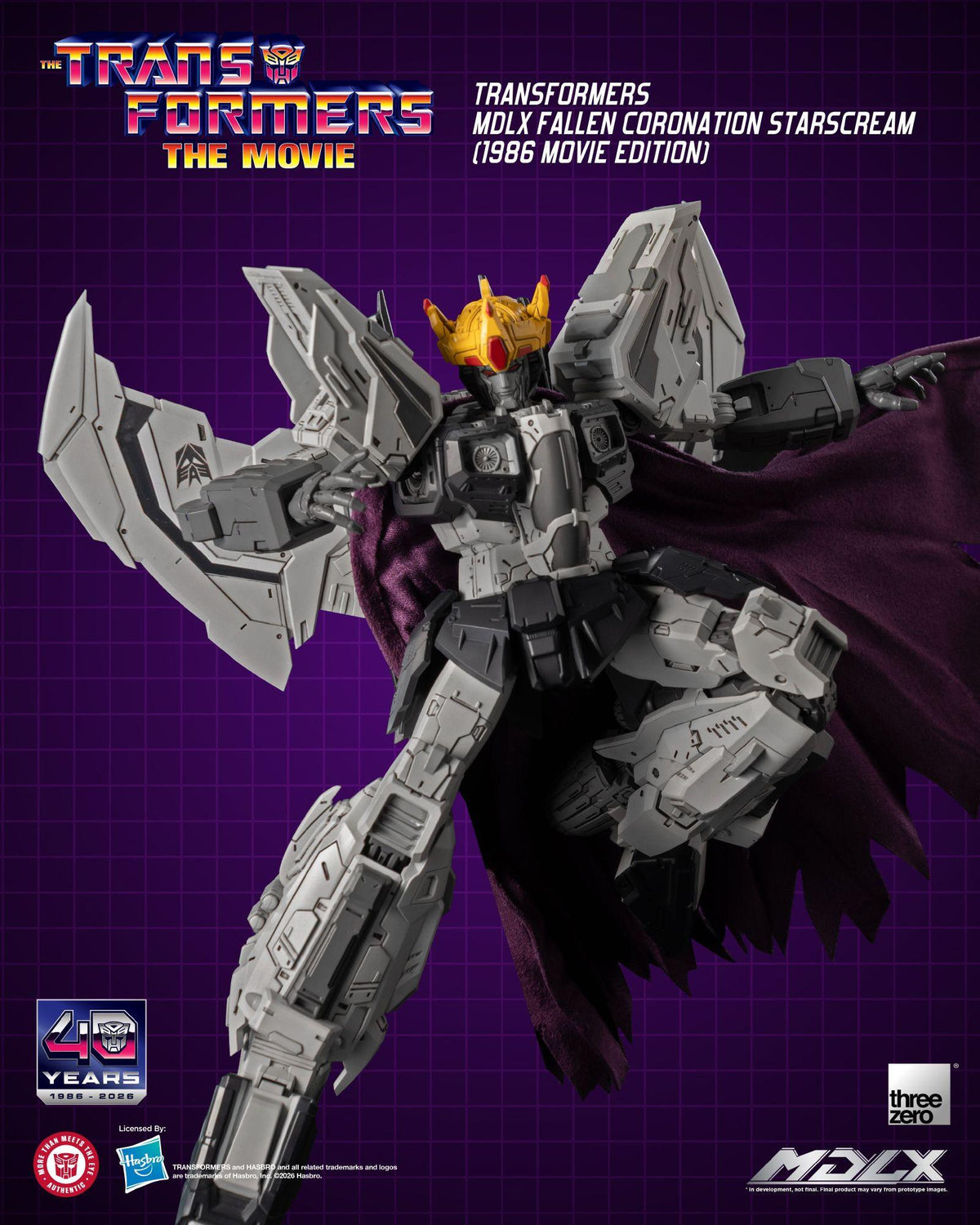 Transformers (1986) - Fallen Coronation Starscream (Movie Edition) MDLX Figure