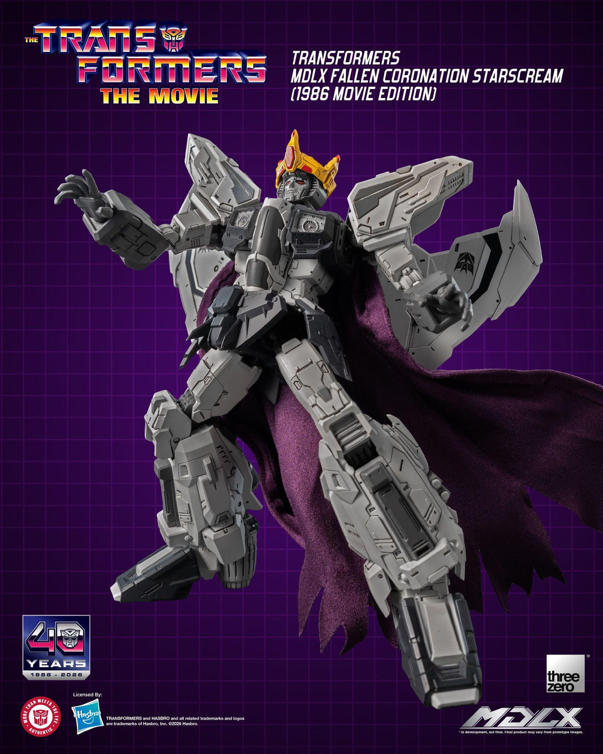 Transformers (1986) - Fallen Coronation Starscream (Movie Edition) MDLX Figure