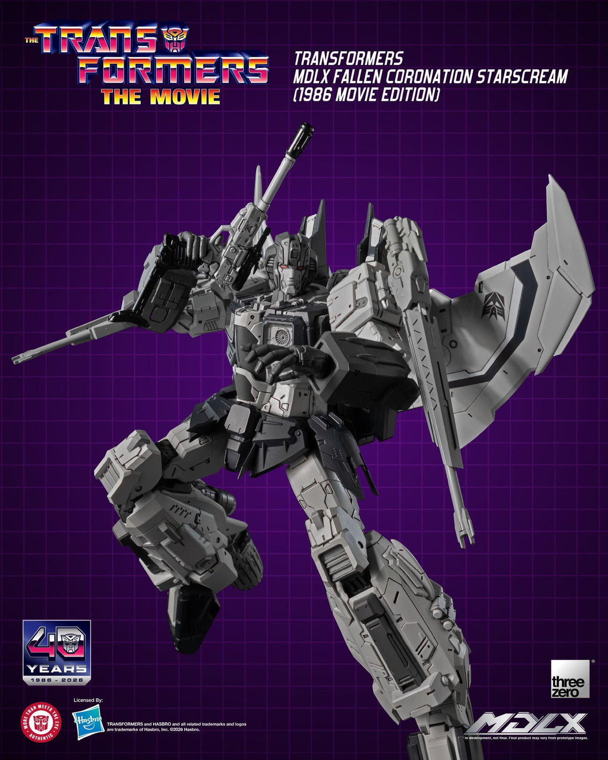 Transformers (1986) - Fallen Coronation Starscream (Movie Edition) MDLX Figure