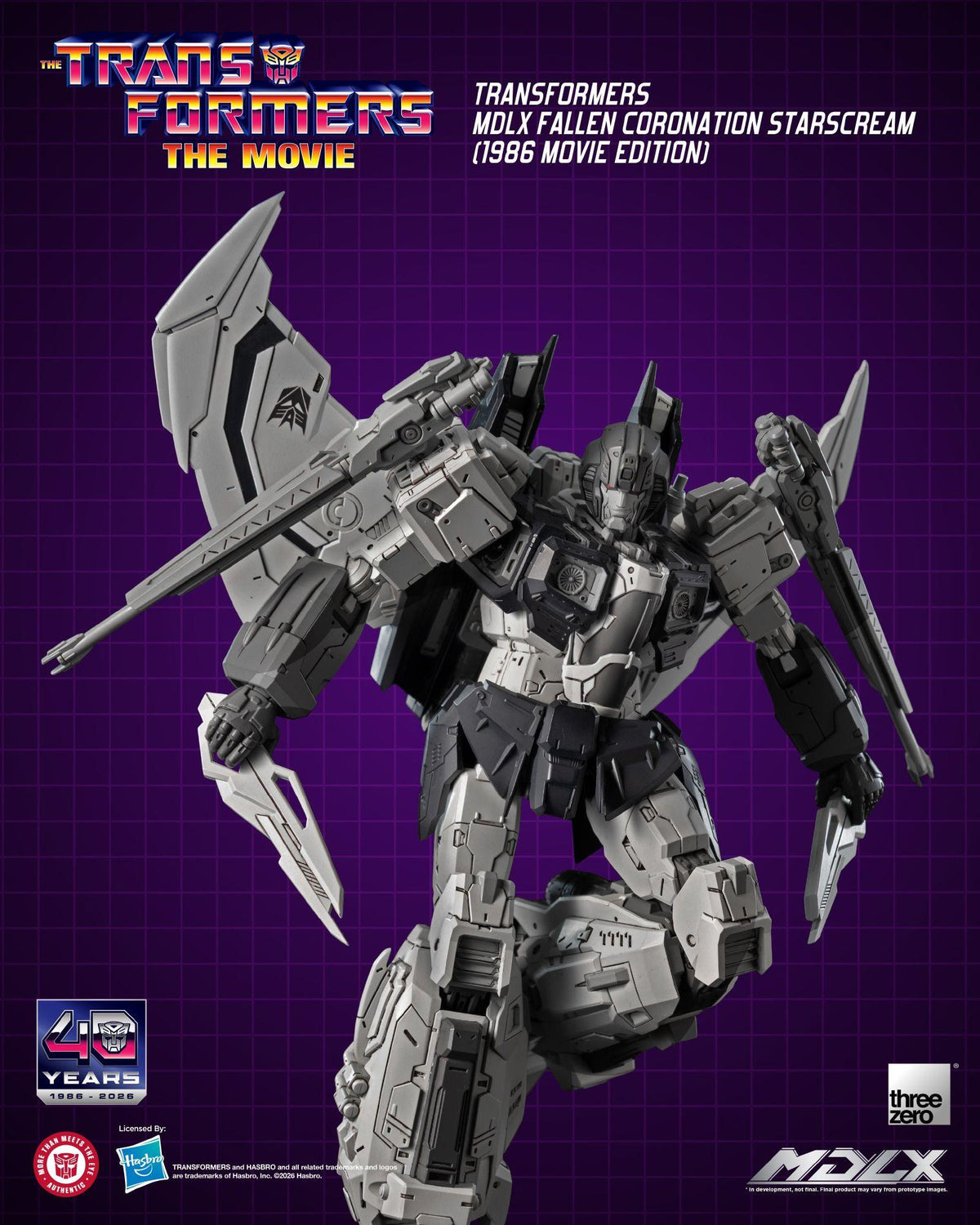 Transformers (1986) - Fallen Coronation Starscream (Movie Edition) MDLX Figure