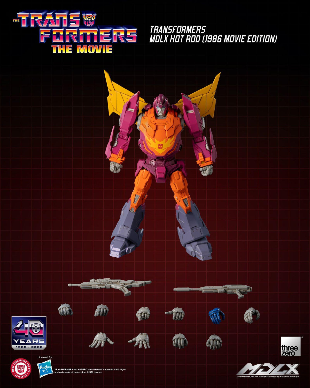 Transformers (1986) - Hot Rod (Movie Edition) MDLX Figure