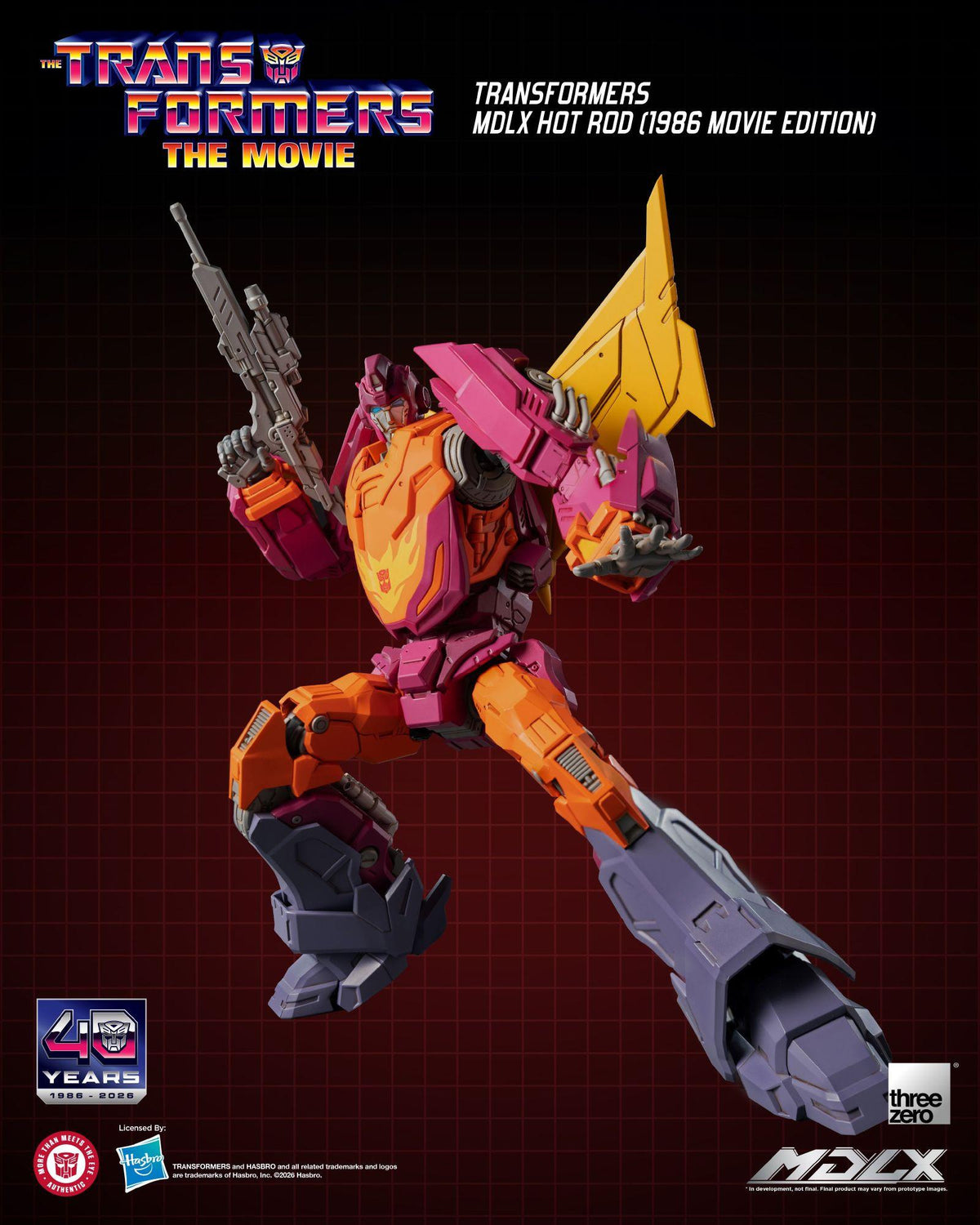 Transformers (1986) - Hot Rod (Movie Edition) MDLX Figure