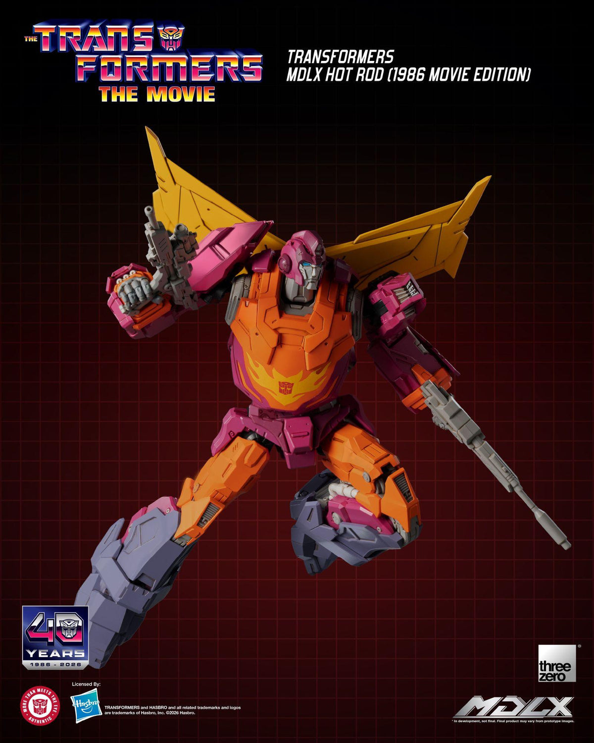 Transformers (1986) - Hot Rod (Movie Edition) MDLX Figure