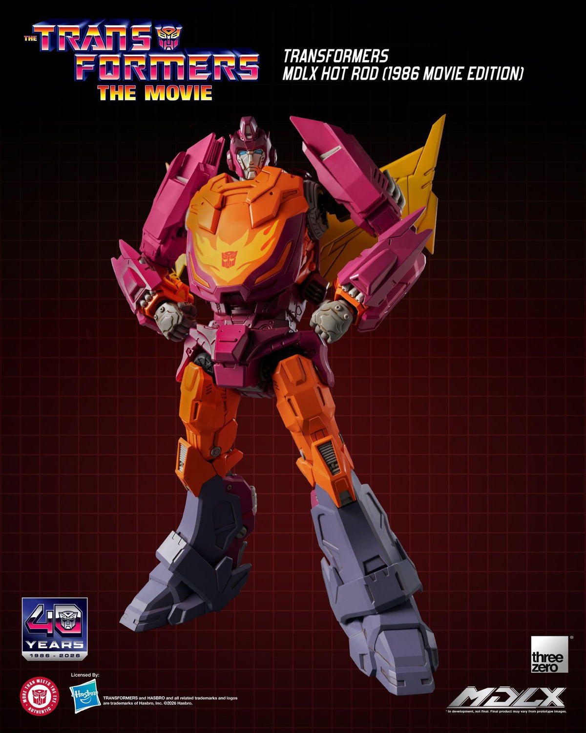 Transformers (1986) - Hot Rod (Movie Edition) MDLX Figure