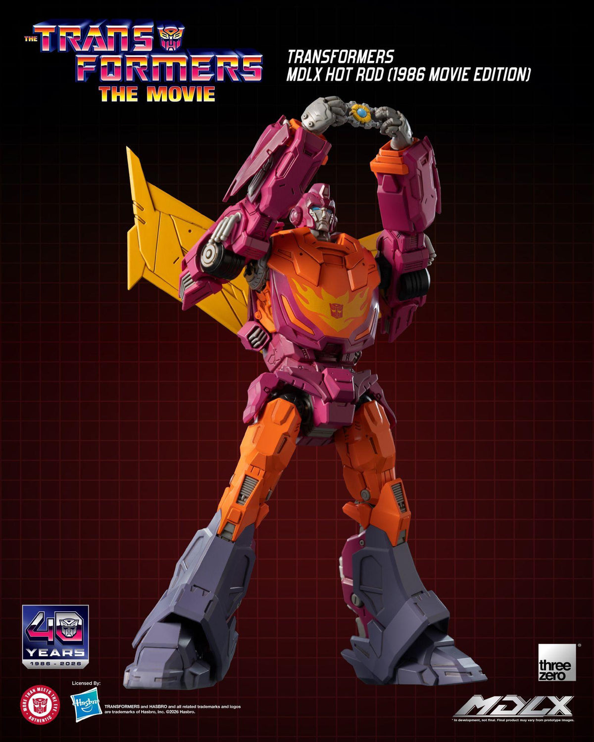 Transformers (1986) - Hot Rod (Movie Edition) MDLX Figure