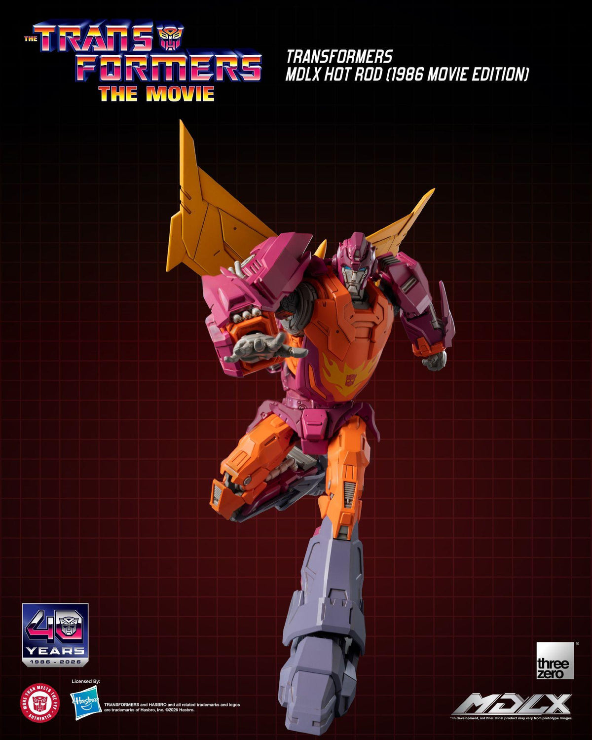 Transformers (1986) - Hot Rod (Movie Edition) MDLX Figure