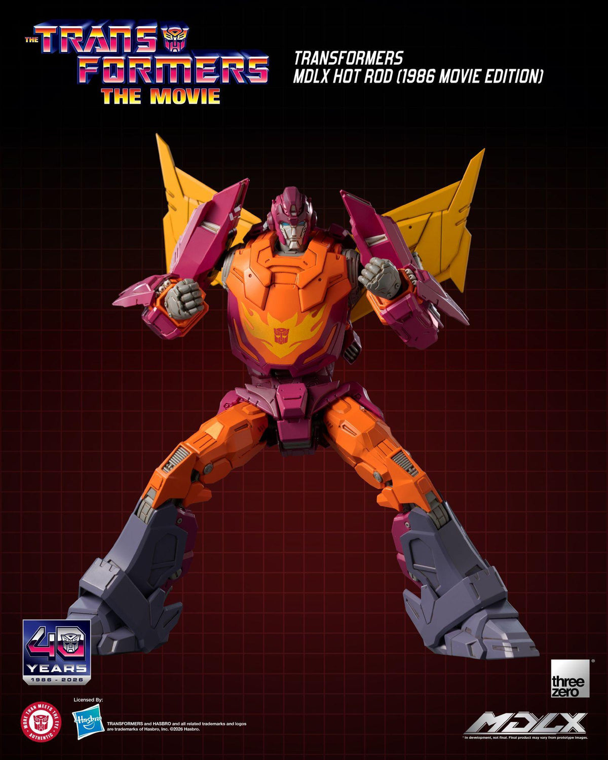 Transformers (1986) - Hot Rod (Movie Edition) MDLX Figure