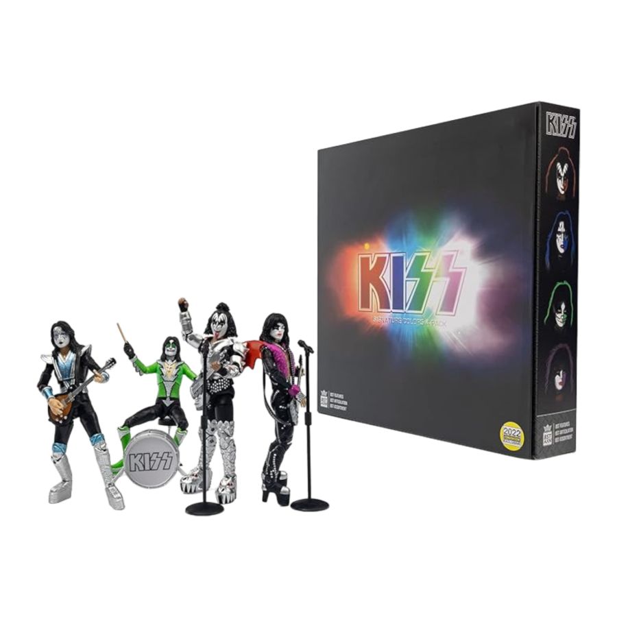 Kiss - The Band Vegas Outfits 4-Pack BST AXN 5" Action Figure Set [SDCC Exclusive]