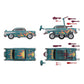 M.A.S.K. - Hurricane Vehicle with Hondo MacLean Action Figure