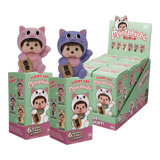 Monchhichi - Lucky Cat Vinyl Blind Box (Display of 6)