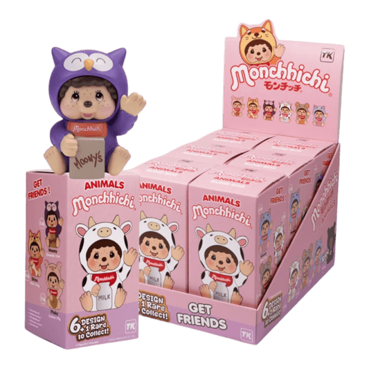Monchhichi - Animals Vinyl Blind Box (Display of 6)