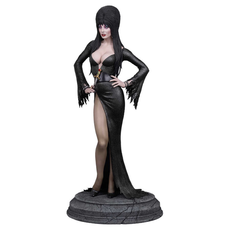 Elvira: Mistress of the Dark - Elvira (Black Glitter Dress) 1:4 Scale Maquette