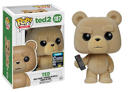 Ted 2 - Ted With Remote (Flocked) - 2015 Summer Convention Exclusive POP! Vinyl #187