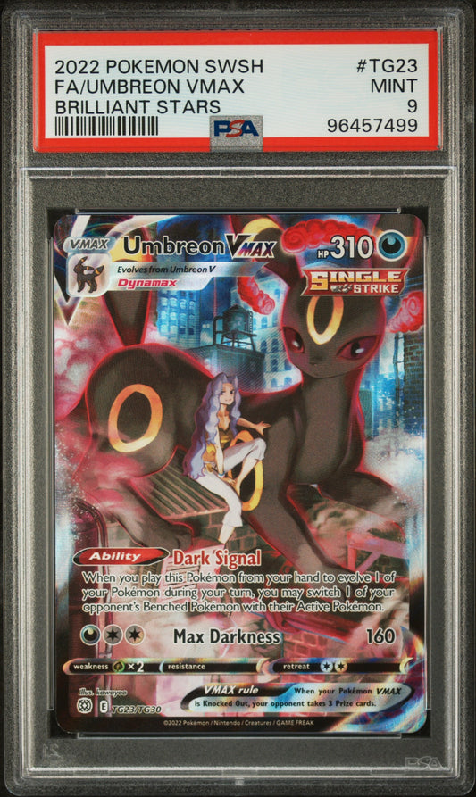 2022 Pokemon Sword & Shield Brilliant Stars Tg23 Umbreon VMAX