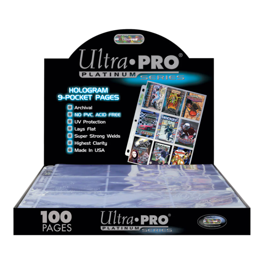 Ultra Pro - 9-Pocket Platinum Pages (Box of 100)