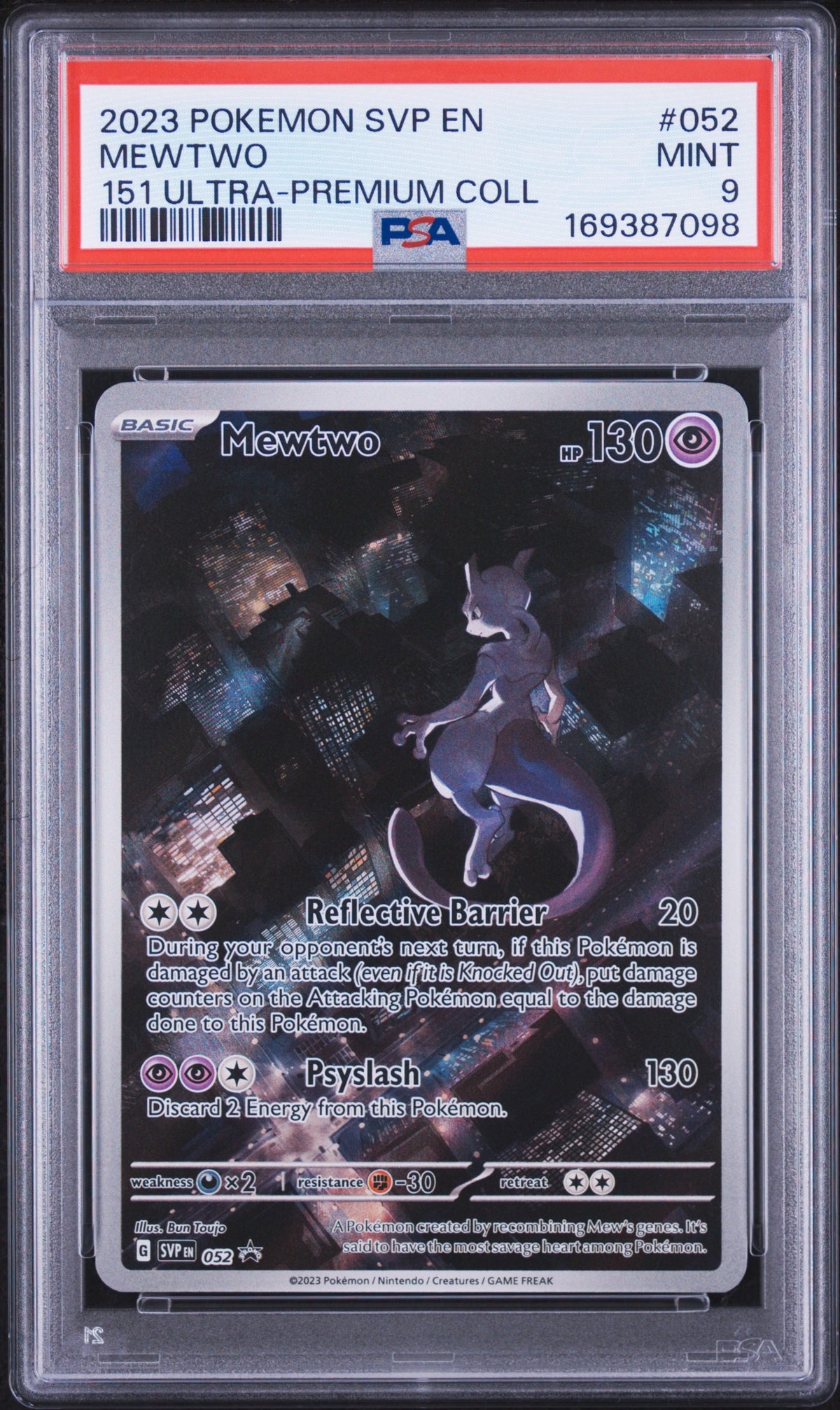 2023 Pokemon Svp En-Sv Black Star Promo 052 Mewtwo 151 Ultra-Premium Coll