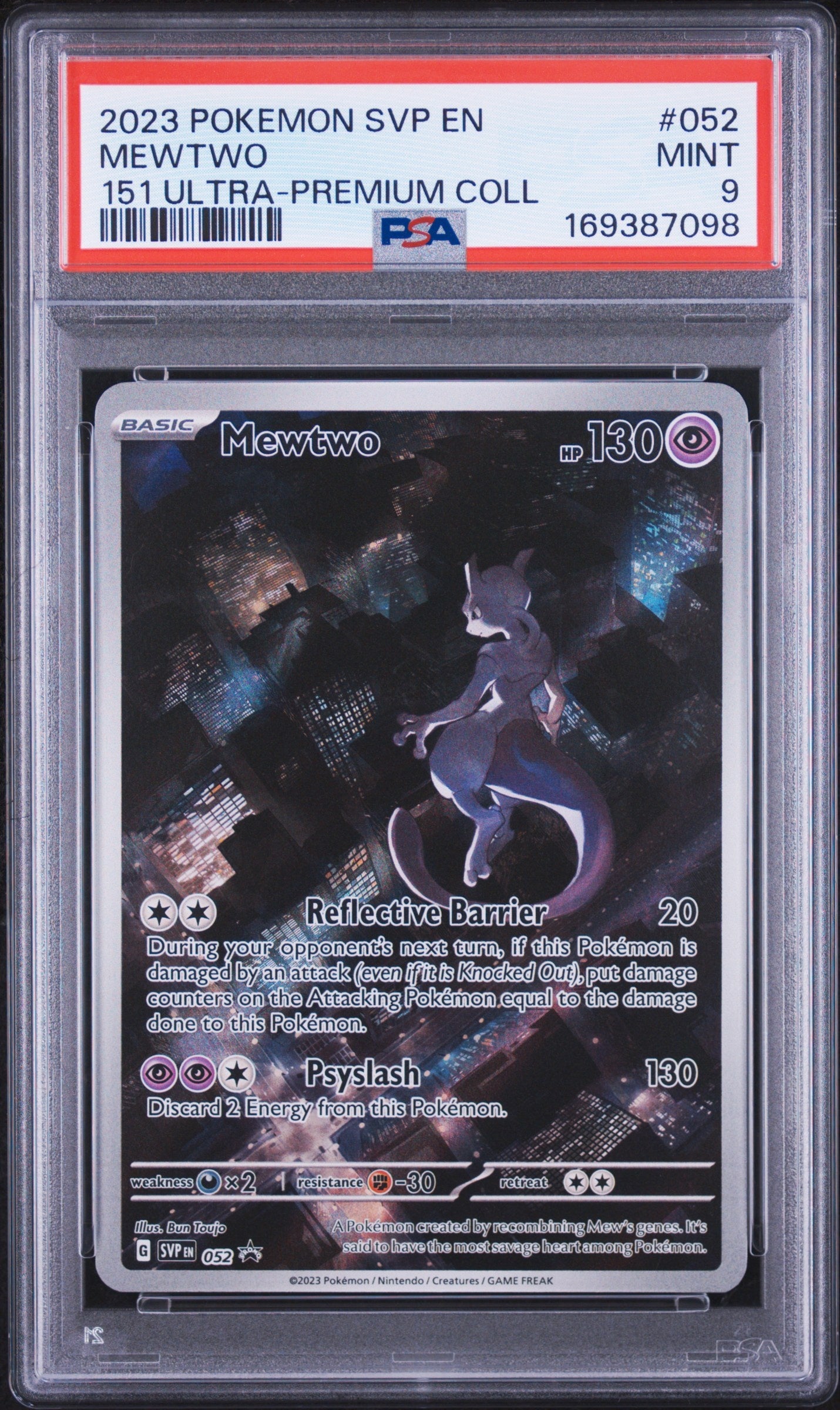 2023 Pokemon Svp En-Sv Black Star Promo 052 Mewtwo 151 Ultra-Premium Coll