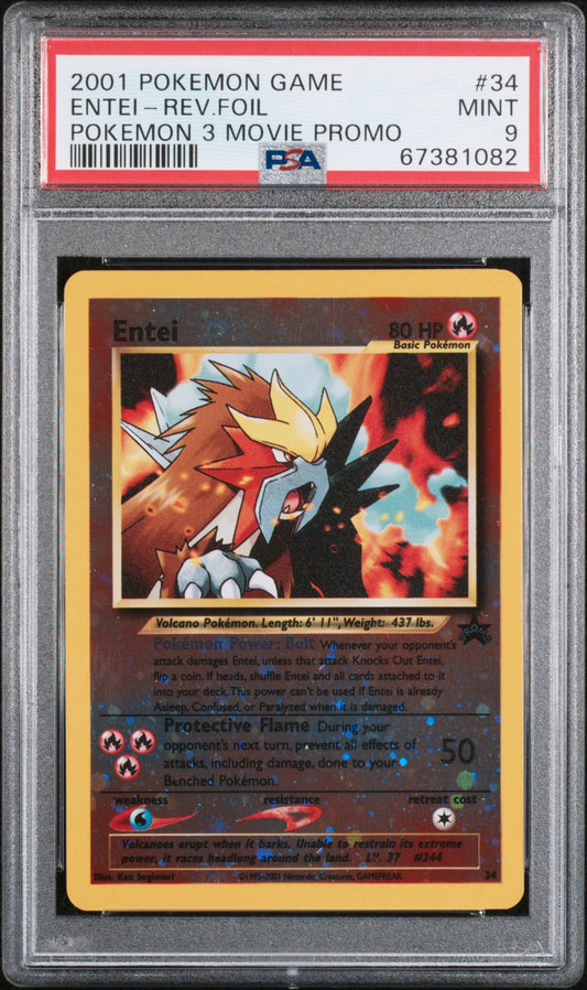 2001 Pokemon Game Movie 34 Pokemon 3 Entei - Rev.Foil