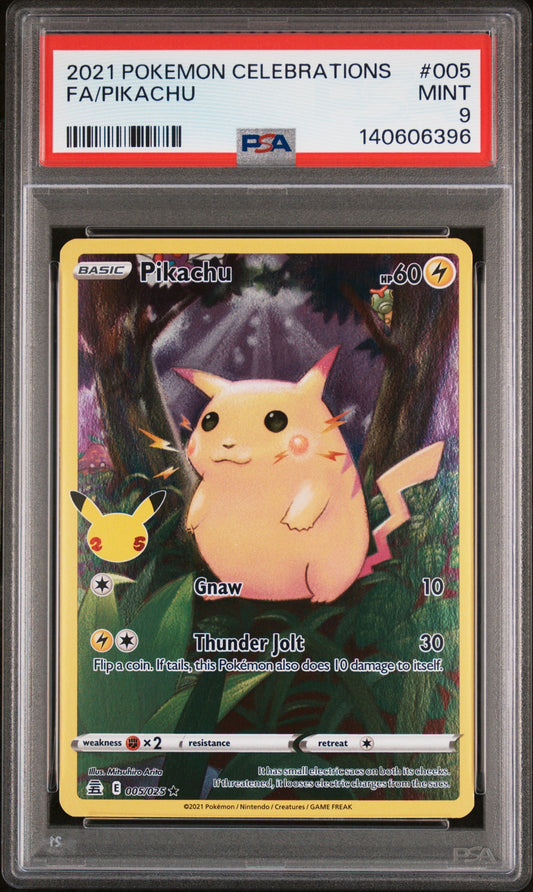 2021 Pokemon Celebrations 005 Fa/Pikachu - PSA 9