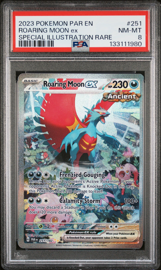 2023 Pokemon Par En-Paradox Rift 251 Roaring Moon Ex Special Illustration Rare