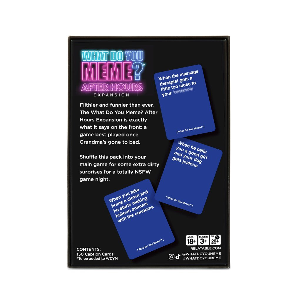 RELATABLE - What Do You Meme? After Dark Expansion