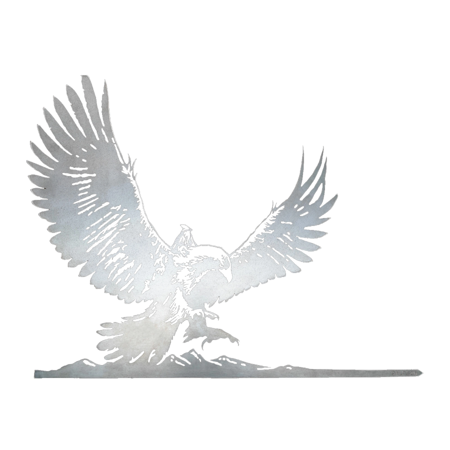 Lord of the Rings - Gandalf on Gwaihir Metalbird Corten Steel Silhouette