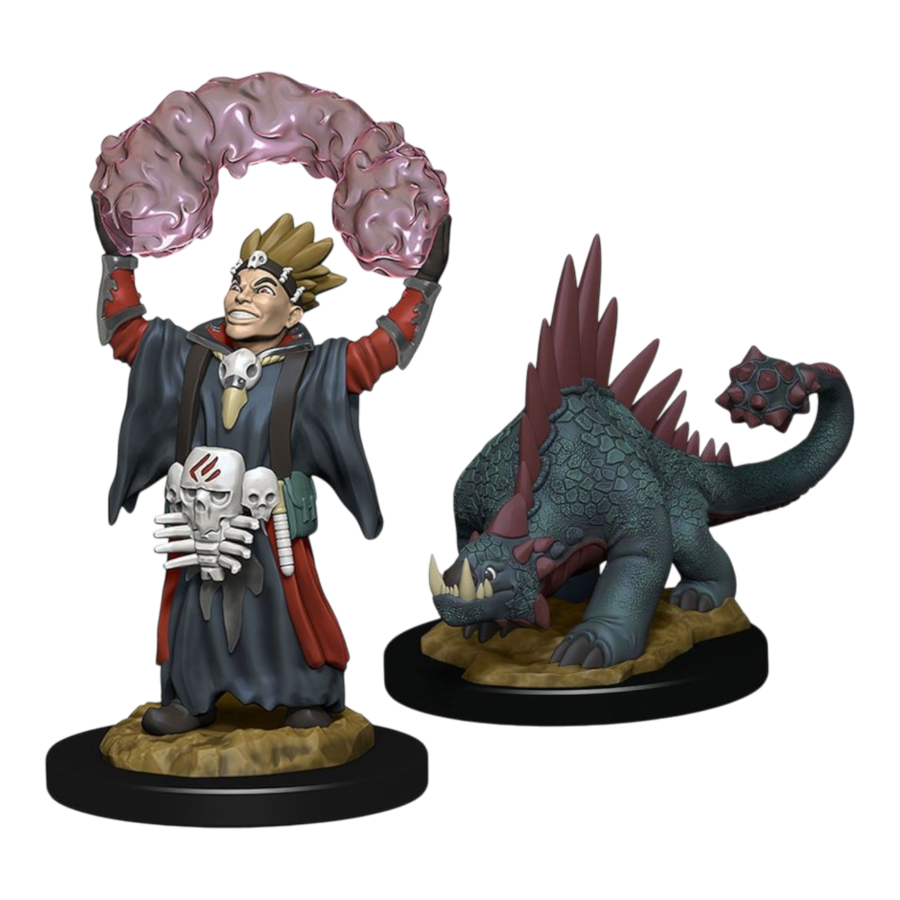 Wardlings - Boy Warlock & Lizard Pre-Painted Minis