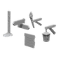 Wizkids - Deep Cuts Unpainted Miniatures: Signs & lights