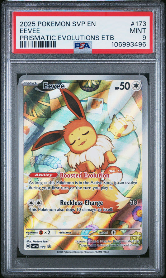 2025 Pokemon Svp En-Sv Black Star Promo 173 Eevee Prismatic Evolutions Etb