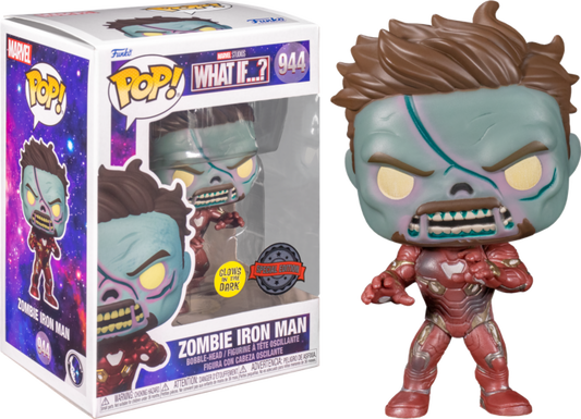 What If - Zombie Iron Man Glow US Exclusive Pop! Vinyl