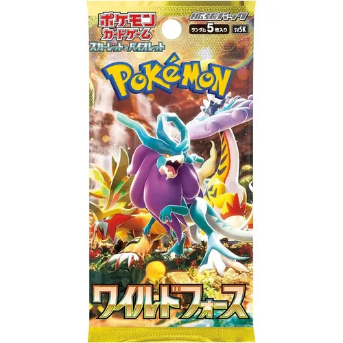 Wild Force - Pokémon TCG Scarlet & Violet SV5K Japanese Booster Pack