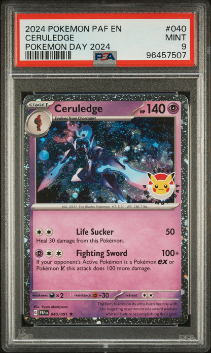 2024 Pokemon Paf En-Paldean Fates 040 Ceruledge Pokemon Day 2024