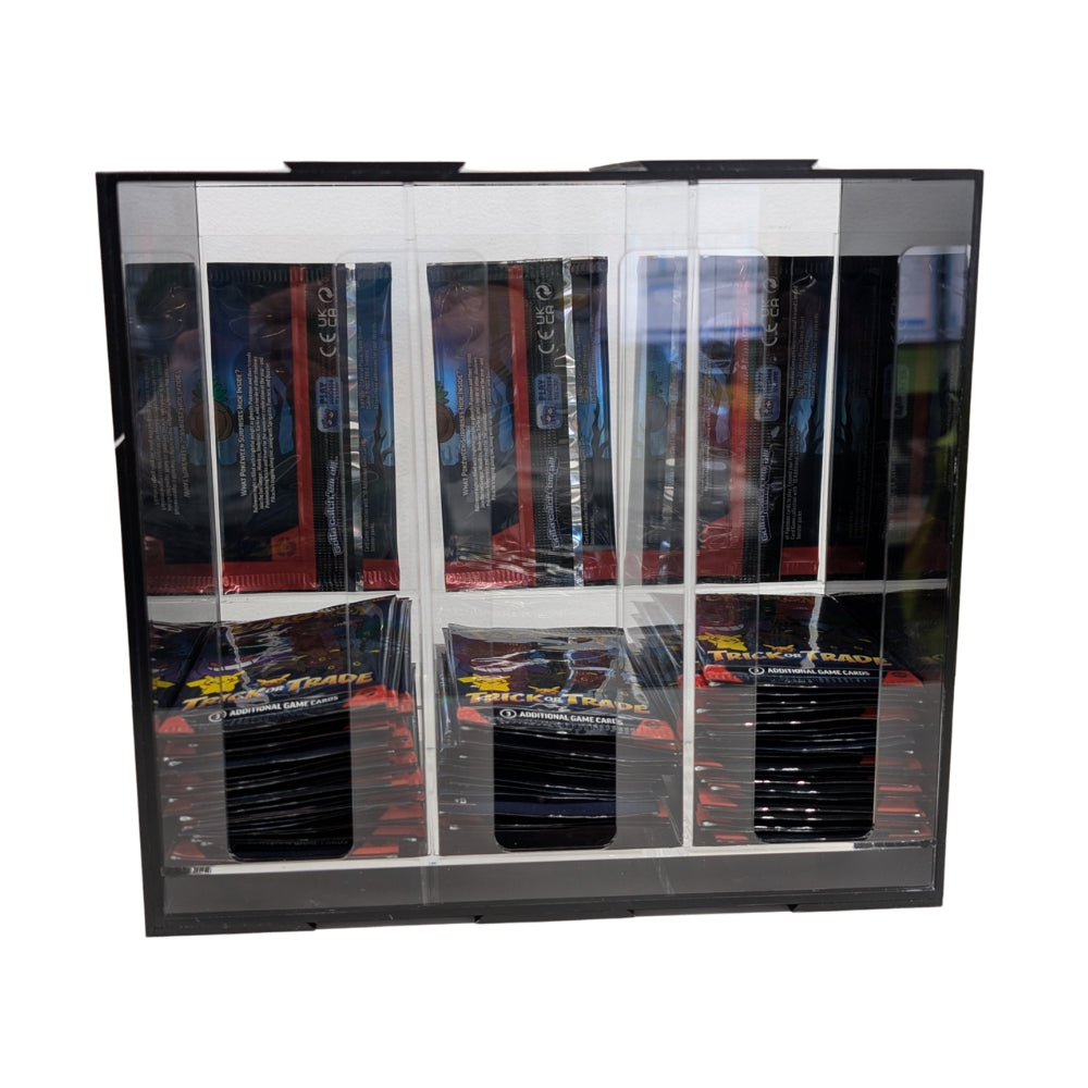 YGL 3 Slot Interlocking Acrylic Booster Pack Dispenser