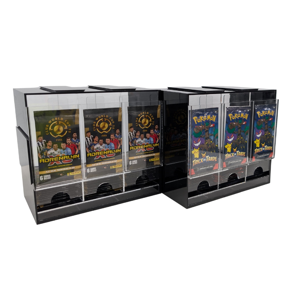 YGL 3 Slot Interlocking Acrylic Booster Pack Dispenser
