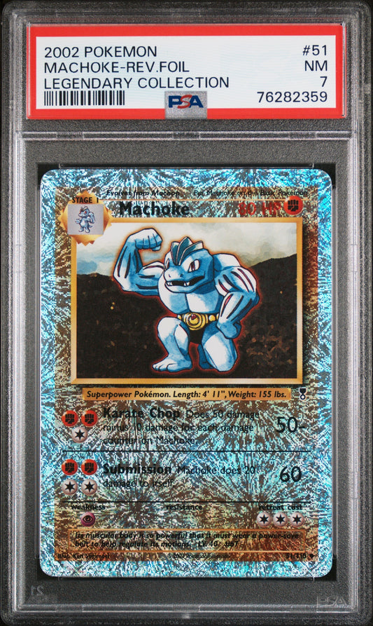 2002 Pokemon Legendary Collection 51 Machoke - Rev.Foil